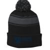 Sport-Tek(R) - Stripe Pom Pom Beanie Thumbnail